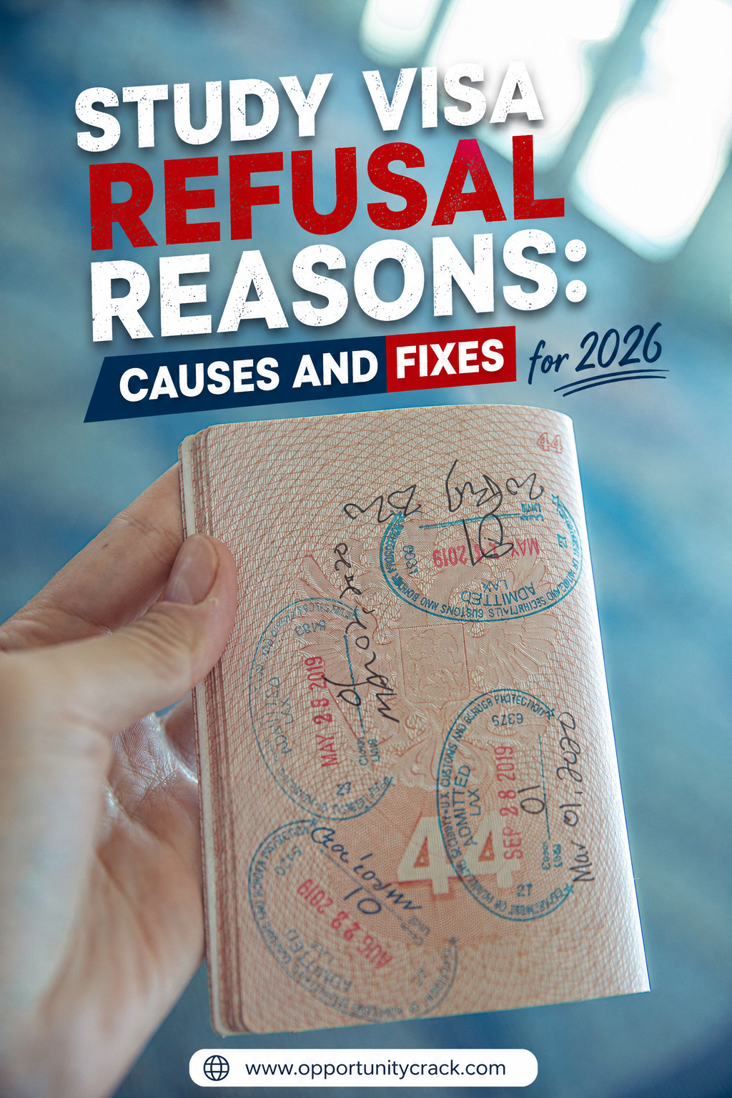 Study Visa Refusal Reasons: Causes and Fixes for 2026